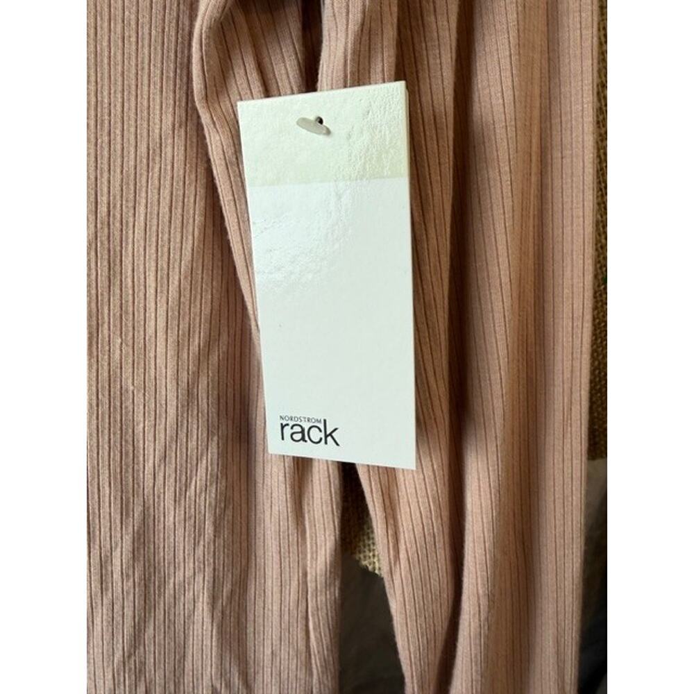 Nordstrom Rack Crew Neck Long Sleeve Pullover Pink Adobe T Shirt Size M - Picture 5 of 7